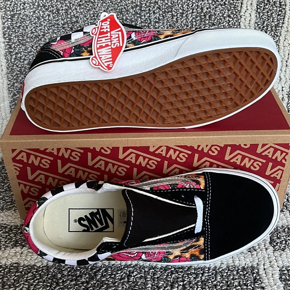 Vans Old Skool Rose/Animal Check True White Multi WMNS - Picture 4 of 16